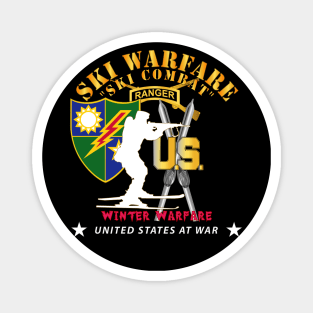 Ranger Tab - Ski Warfare - Ski Combat - Winter Warfare X 300 Magnet